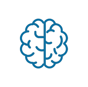logo d un cerveau pour la reflexion